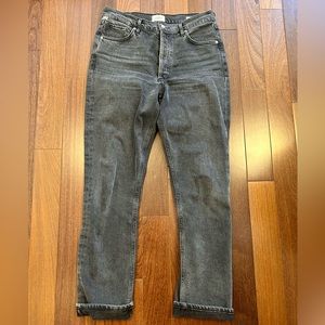 Citizens of Humanity, black wash, straight leg